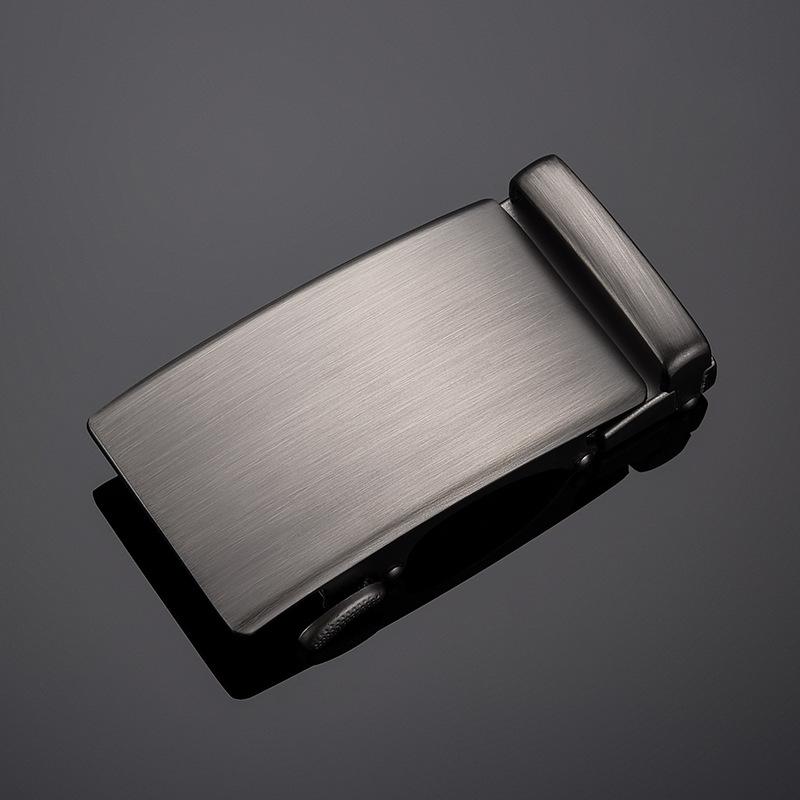 Men's Rectangle Auto Lock Belt Buckle Single 4.0 Points Zinc Alloy Vintage Jeans Button Flat Toothless Exquisite Workmanship