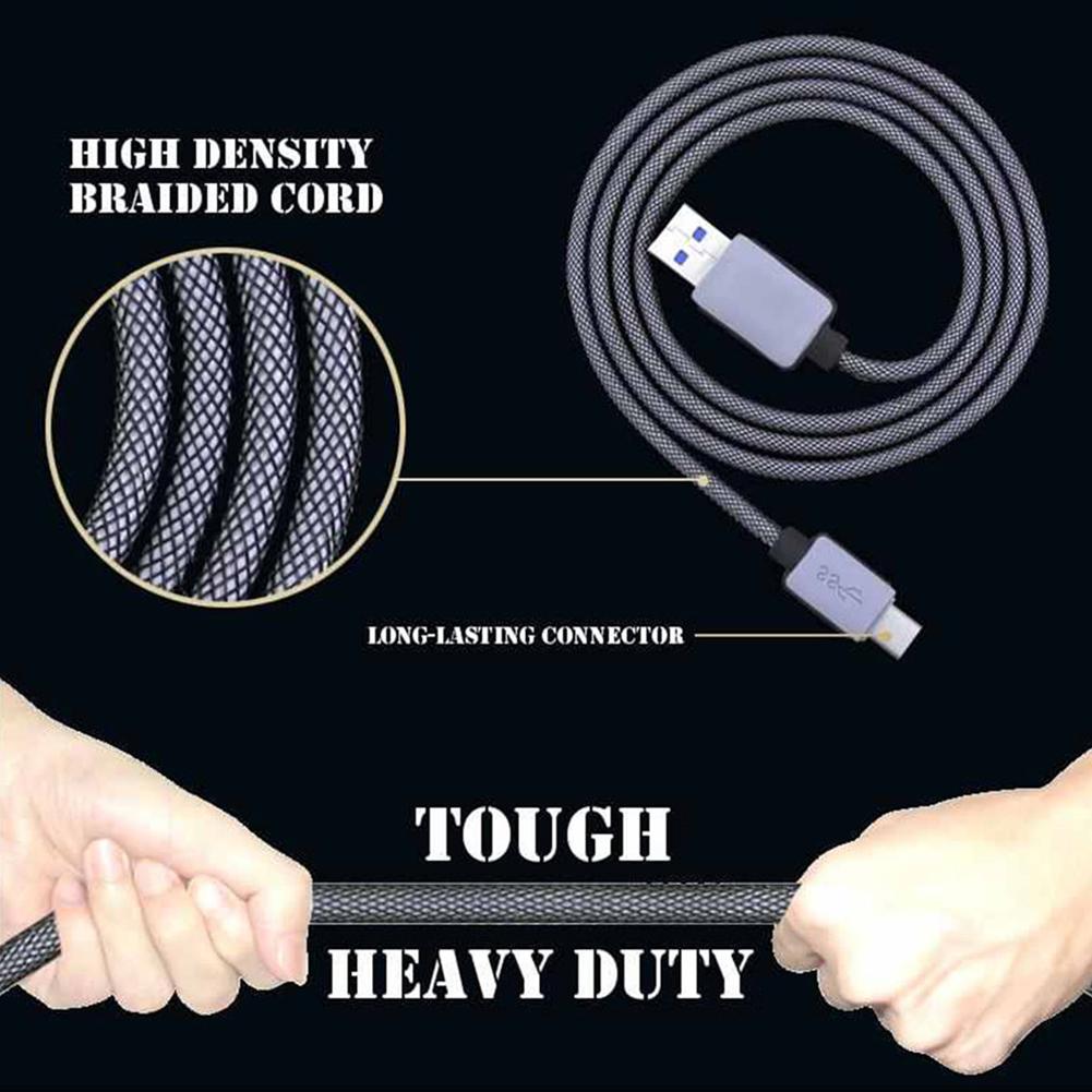 Strong Braided USB-C 3.1 Type-C Cable 3.0A Fast Charging and Data Sync Charger Cable For New Macbook, LG G5, Huawei P9, Meizu Pro6