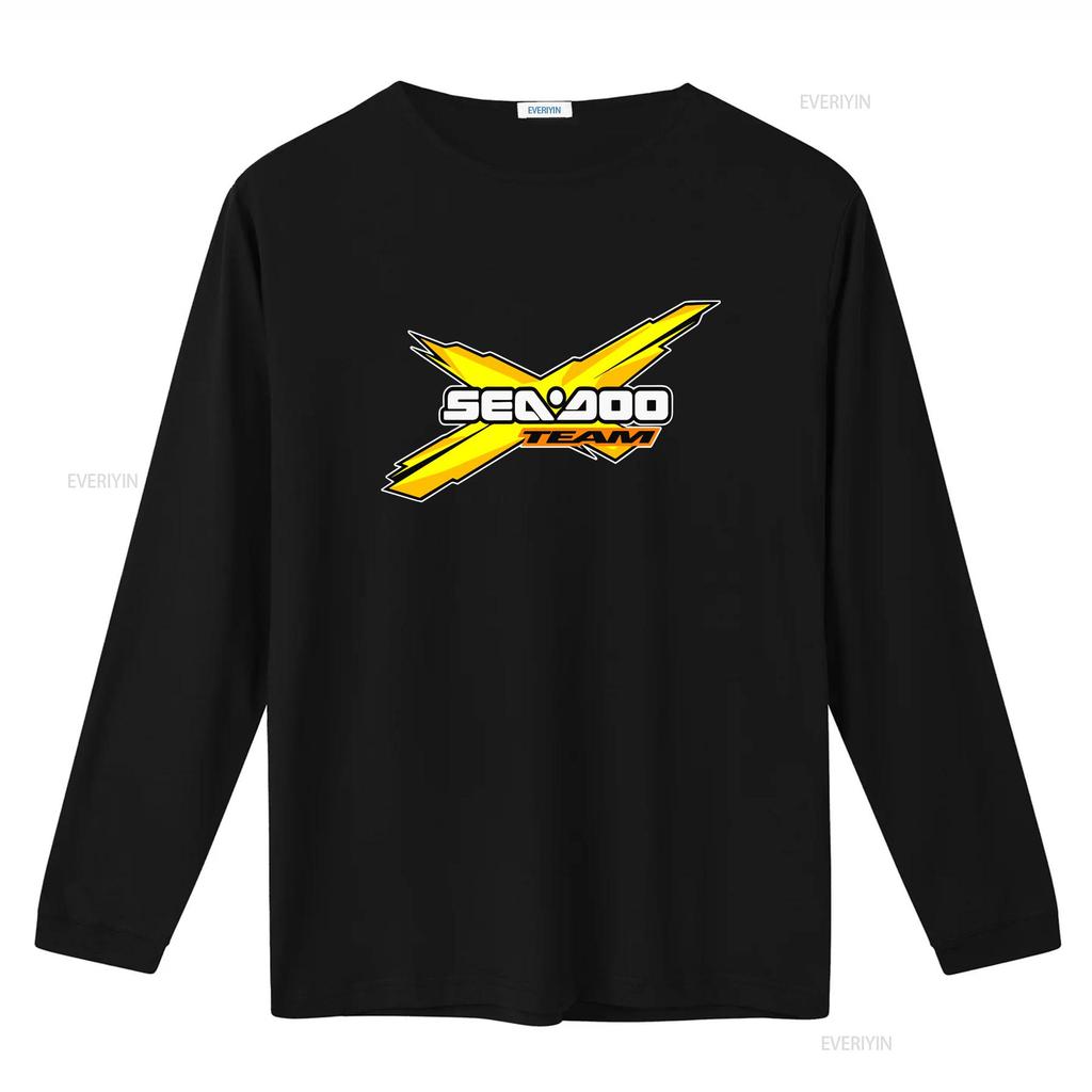 Sea Doo Team Ski Logo Mens Black T Shirt Size S 3XL vintage Washed Comfortable Casual designer clothes Stretched fashion