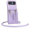 For Moto 40 Zipper Style Wallet Case Pouch, Cross Shoulder Leather Case for Vivo X Flip with Card Slots