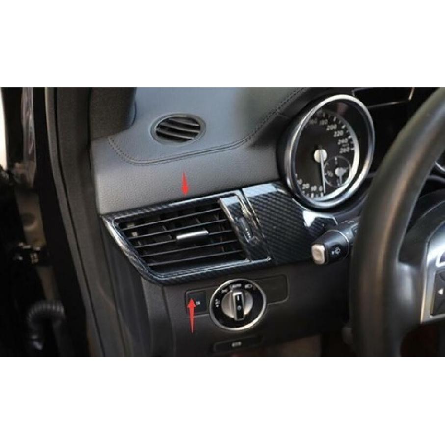 Air Outlet Vent Cover For Benz GL ML 2012-2015 Carbon Fiber ABS Car Console L&R