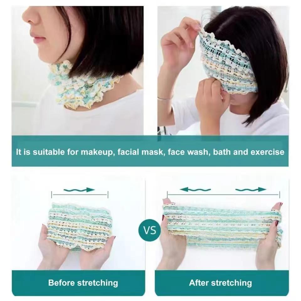 Washing Face Elastic Headband Stylish Elastic Headband with Hollow Design Non-slip Wide Hair Accessories for Women Twist Knitted