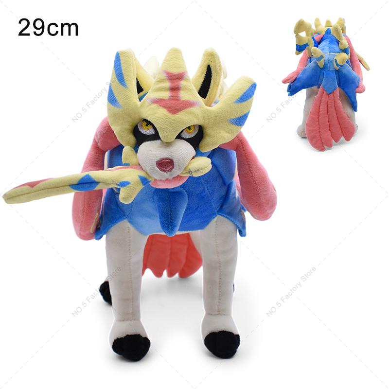 Cute Plush Dolls Charizard Lunala Solgaleo Zeraora Lucario Soft Throw Pillow Toys For Kids Gifts