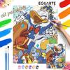 Digital Oil Painting Donald Duck and Friends Art Handmade Diy Gift Home Decoration