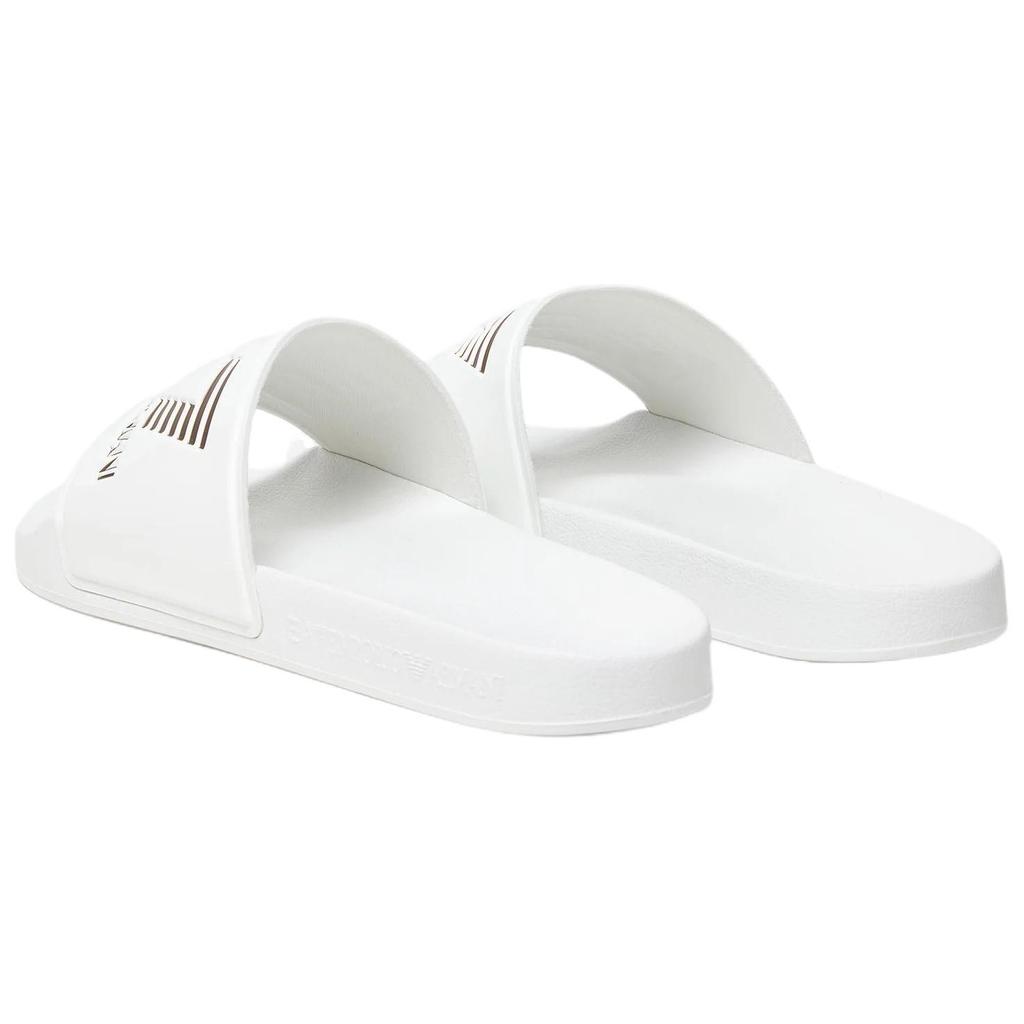 Emporio Armani EA7 Open-Toe Slip-On Non-Slip Slide Sandals Unisex Footwear White 7X000108AF15118MZ095