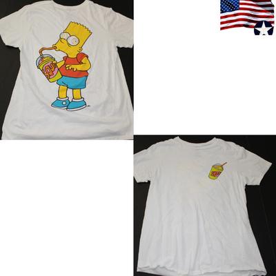 Les Simpsons Blanc Bart Simpson Squishes Sugar Rush TOUTES TAILLES Slurpies T-shirt Unisexe