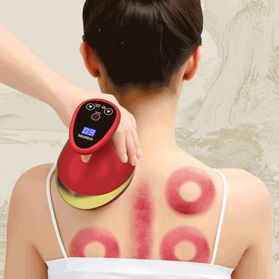 Intelligentes elektrisches Massagegerät für Damen und Herren, Vakuum-Unterdruck-Saug-Körpermassage, 9 Stufen, Heiz-Schröpfgerät, USB-wiederaufladbarer Körper