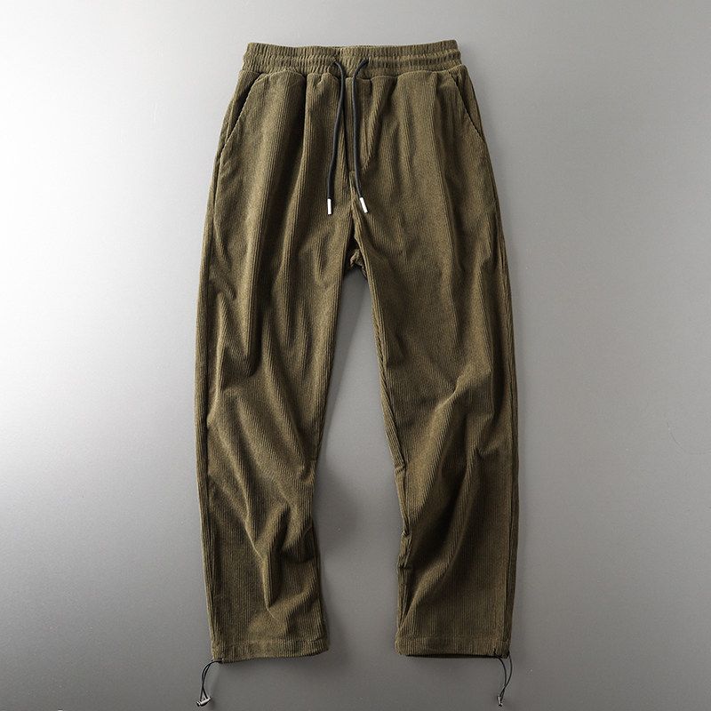 American Style Autumn and Winter Cut-off Label Men's Sports Corduroy Pants