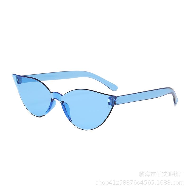Fashion Cat Eye Sunglasses Candy Color Ultra Y2K Future Individualized Sun Shade Eyeglasses Anti UV400 Driving Shades Female