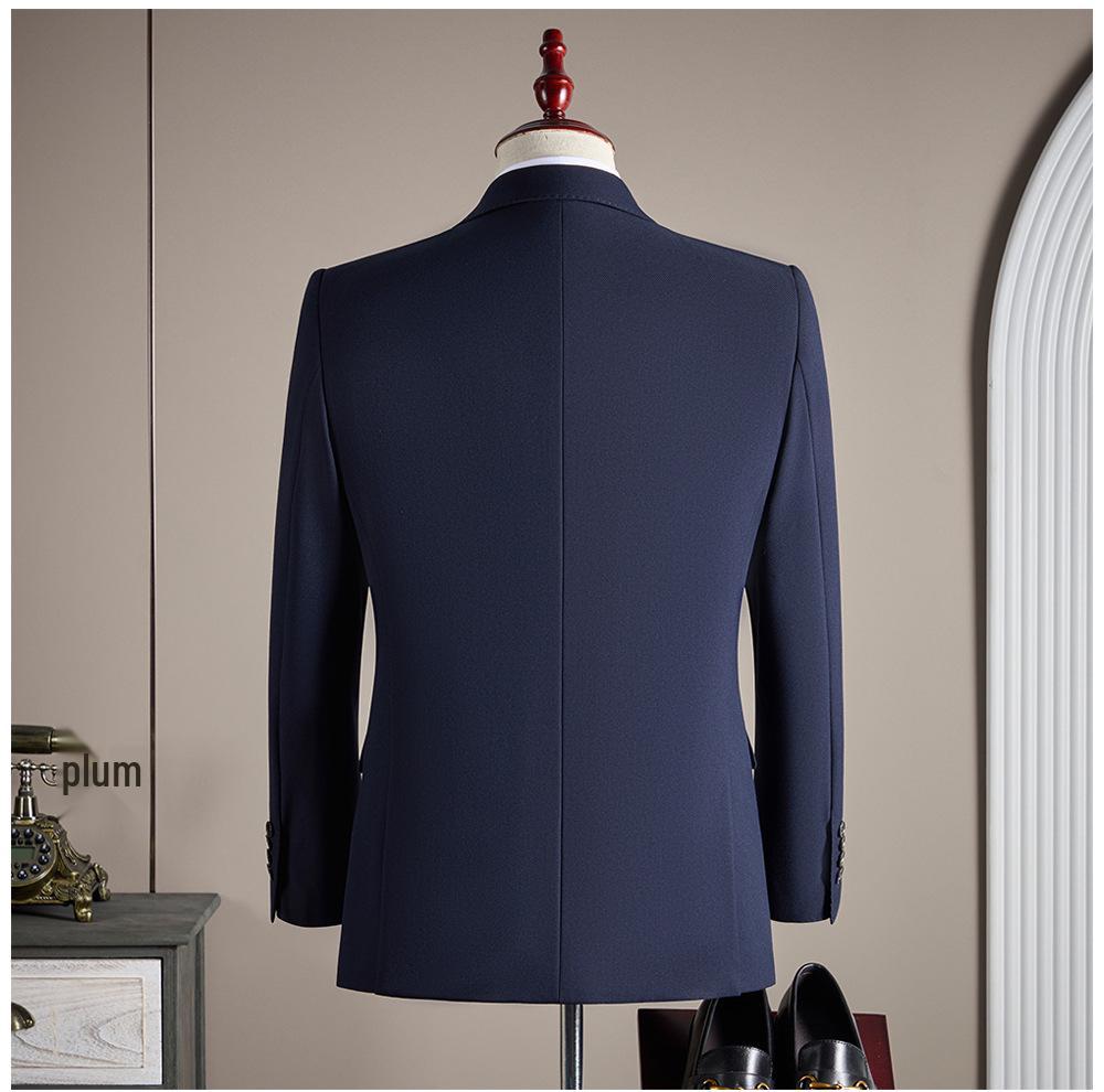 Luxury Men's Custom Suit Set - Tencel Cotton Wool Blend, Fine Twill Fabric, Business Formal Wear.