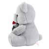 Bear Plush Toy With Rose,compatible With Kids Boys Girls Birthday Christmas(23cm)