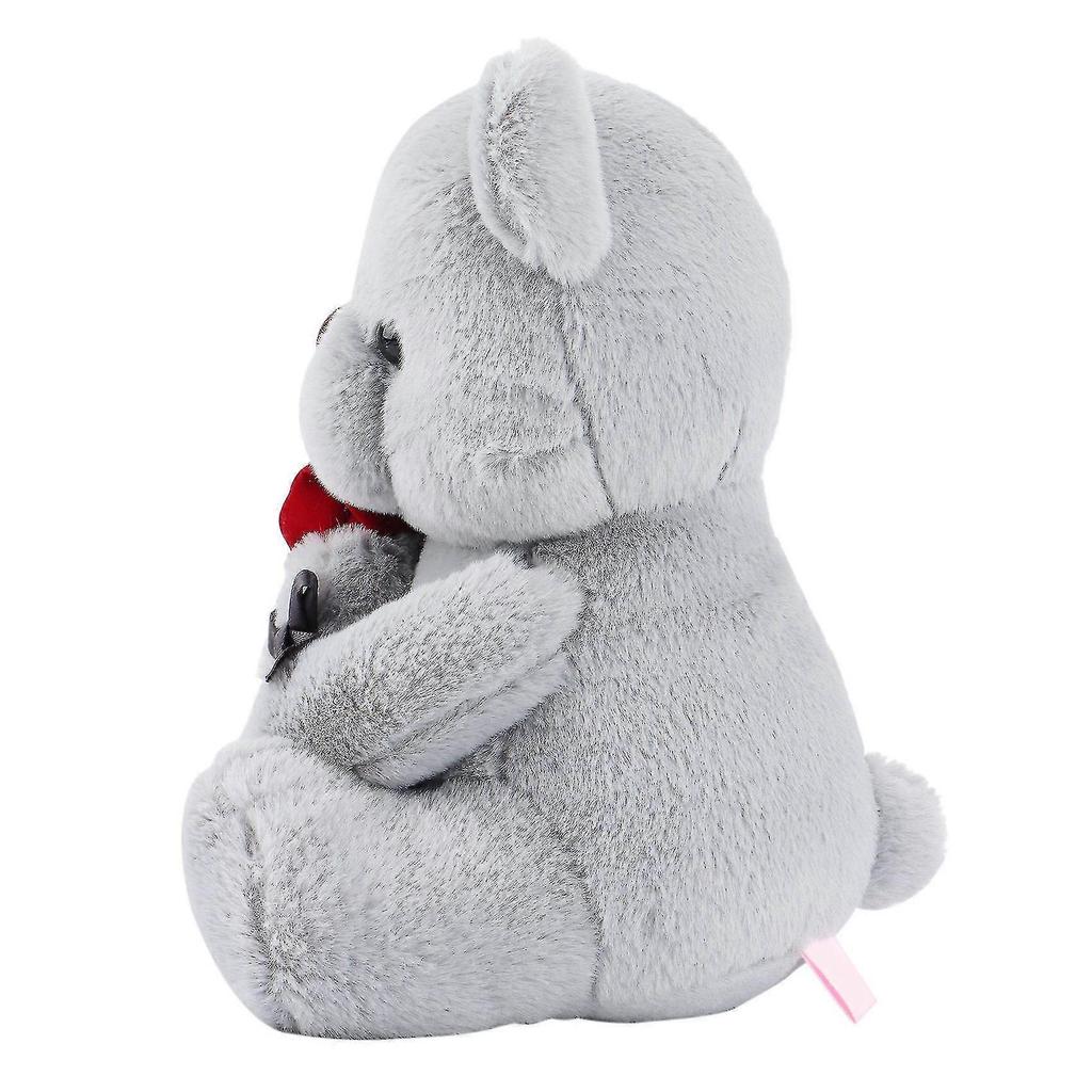 Bear Plush Toy With Rose,compatible With Kids Boys Girls Birthday Christmas(23cm)