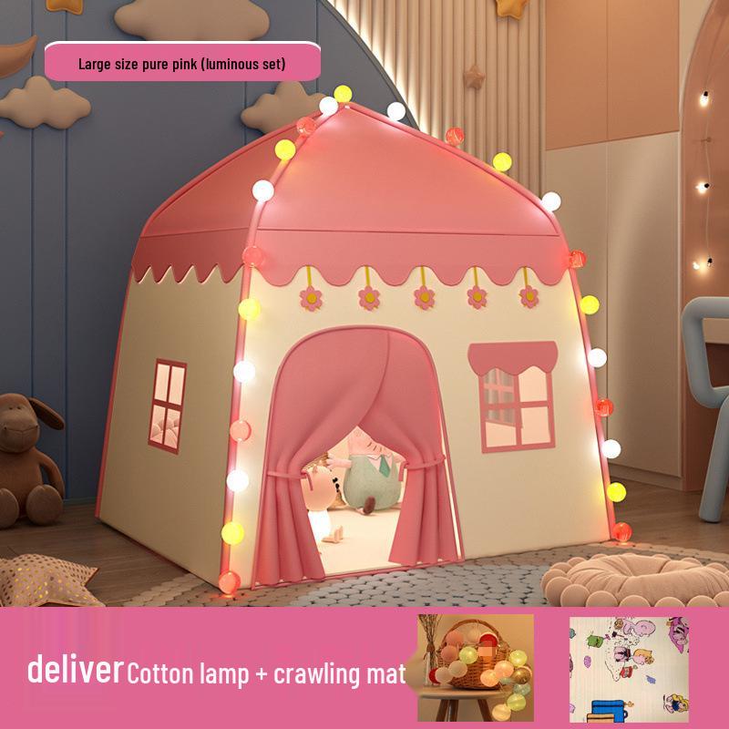 Princess Castle Indoor Tent for Girls - Playhouse & Sleep Space