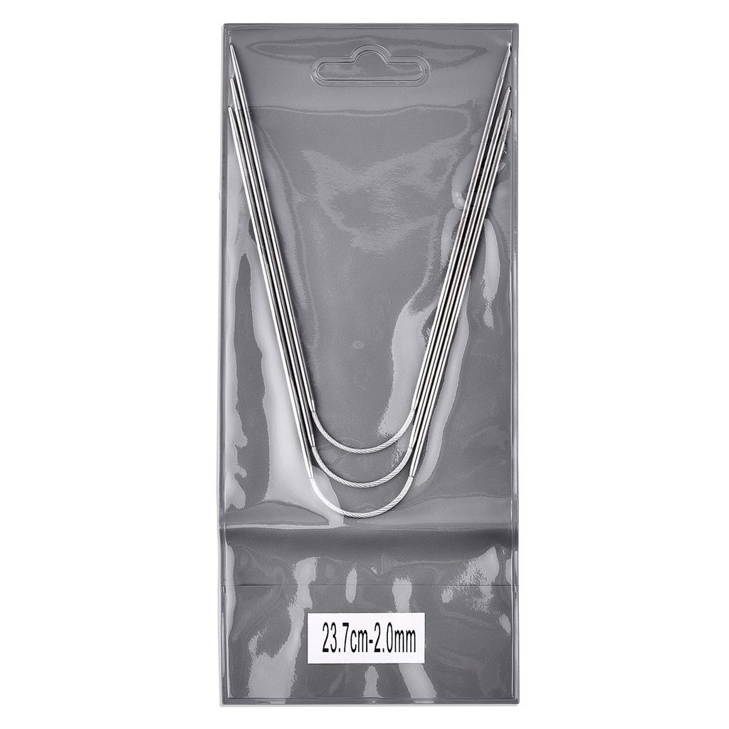 Circular Knit Needles 3pcs Knitting Metal Cable Circular Knitting Needles Set Knitting For Babies Sleeves Socks Accessories
