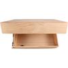 Wall Mounted Wood Color Bookshelf With Flip Design Secret Compartment For Contemporary Home Decoration