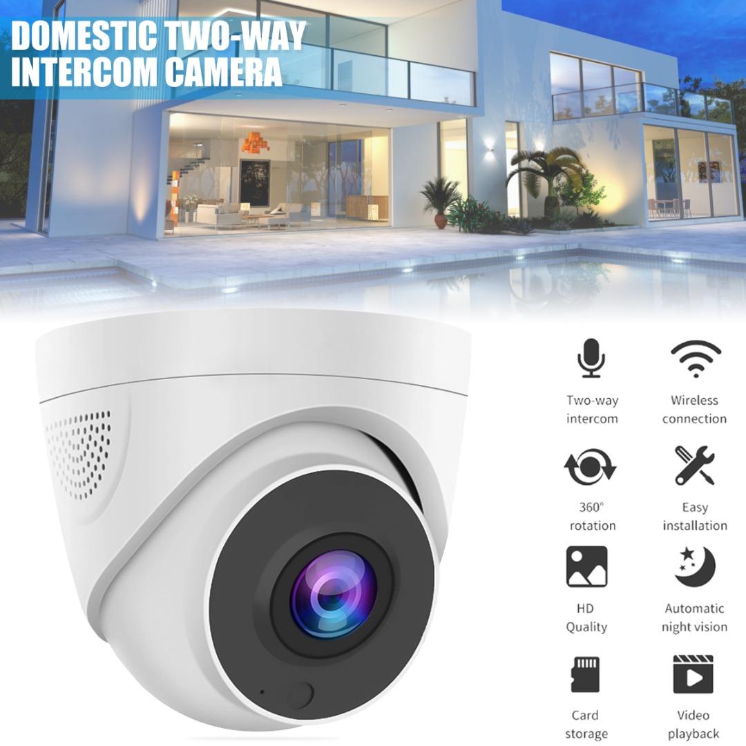 

Mayitr 360 градусов 1080P Wi-Fi камера безопасности для помещений с двусторонней аудиосвязью, беспроводное ночное видение