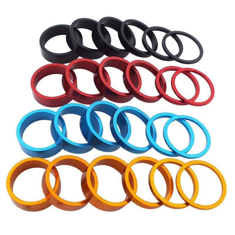 Light Weight Bike Stem Headset Spacers Bicycles Headset Washer Bicycles Front Fork Stem Spacers Easy To Install