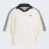 adidas Women S refreShing And faShionable looSe Fit Knit Crochet Polo Shirt Kc.