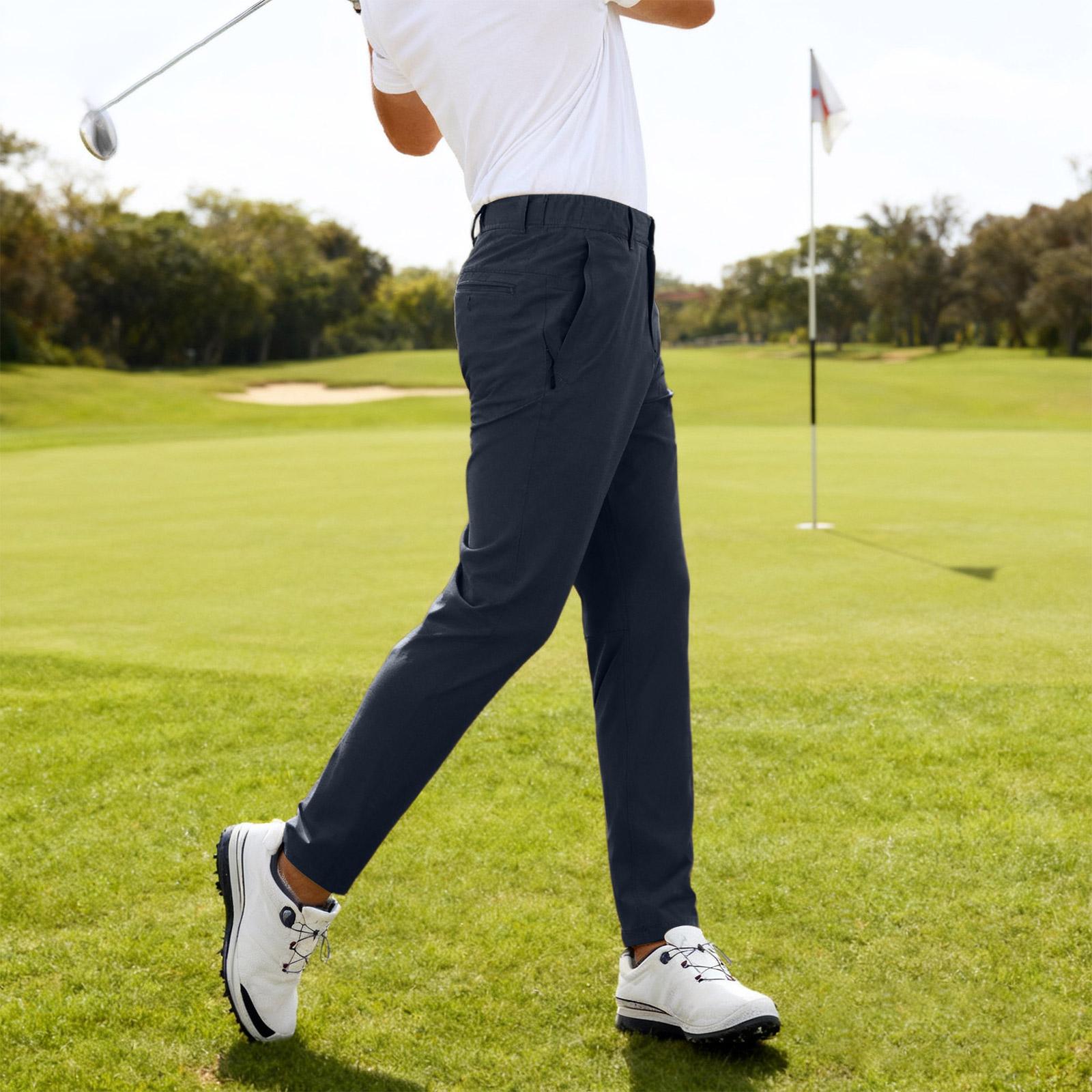 

Men s Casual Elastic Slim Fit Hiking Pants, Lightweight Golf Pants XXXL тёмно-синий