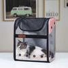 Dog and Cat Carrier Bag Backpack Pet Cage Pet Carrier Pet Bag Capsule Type for Small and Medium Pets Outdoor Travel Dog and Cat Foldable (Pink)