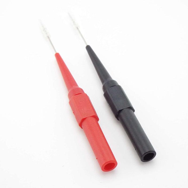 Testovací sonda z nerezové oceli Jehlový konektor pro 4mm banánovou zástrčku vlastní elektrický multimetr Příslušenství pro opravy automobilů