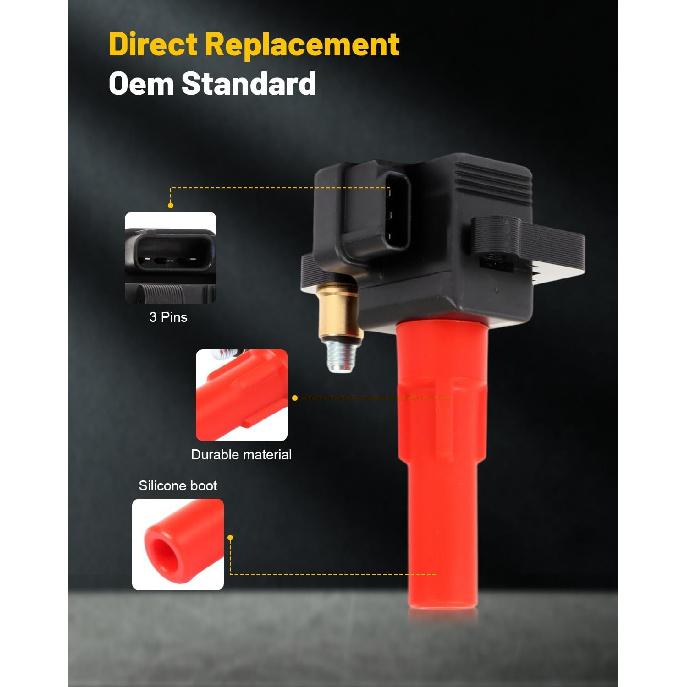 

OCPTY Fits 2008-2009 for Subaru Tribeca 3.6L/H6,2008-2009 for Subaru Legacy 3.0L/H6 Ignition Coil Pack 3 Pins #UF287 (1 Pack)