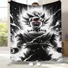 Anime D-Dragon Ball Game Cartoon Flannel Blanket,Ultra Soft Warm Plush Throw for Home Bedroom Bed Sofa Cover Office Camping