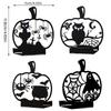 Horror Ghostly Bat Cats Iron Tealight Candle Holders for Halloween Festivities Home Centerpieces Candlestick Decors