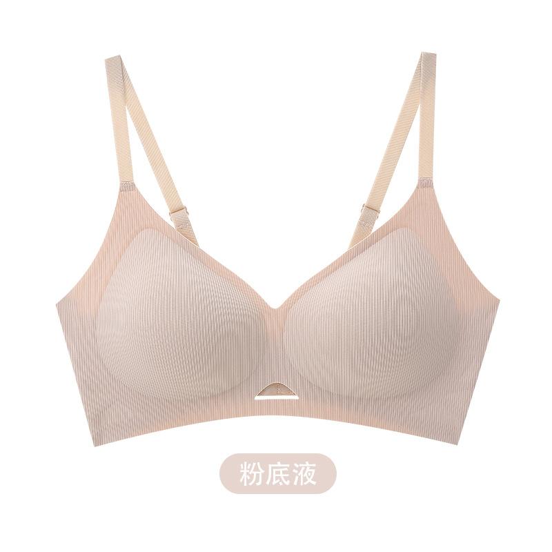 Soft support, comfortable one-piece sexy bra, comfortable gathering jelly strip, no steel ring bra