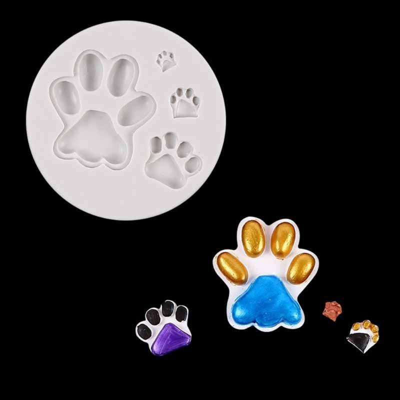 Silikonform für Fondant, süße Katzenkralle, Backform, chinesische Tierpfotenform, Schokoladenharzform, Kuchendekorationswerkzeug