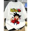 Summer Plus Size Dragon Ball Anime Cartoon Printed Men WomenTshirt Casual Parent Child Tops Fashion Street Wear Harajuku Y2K
