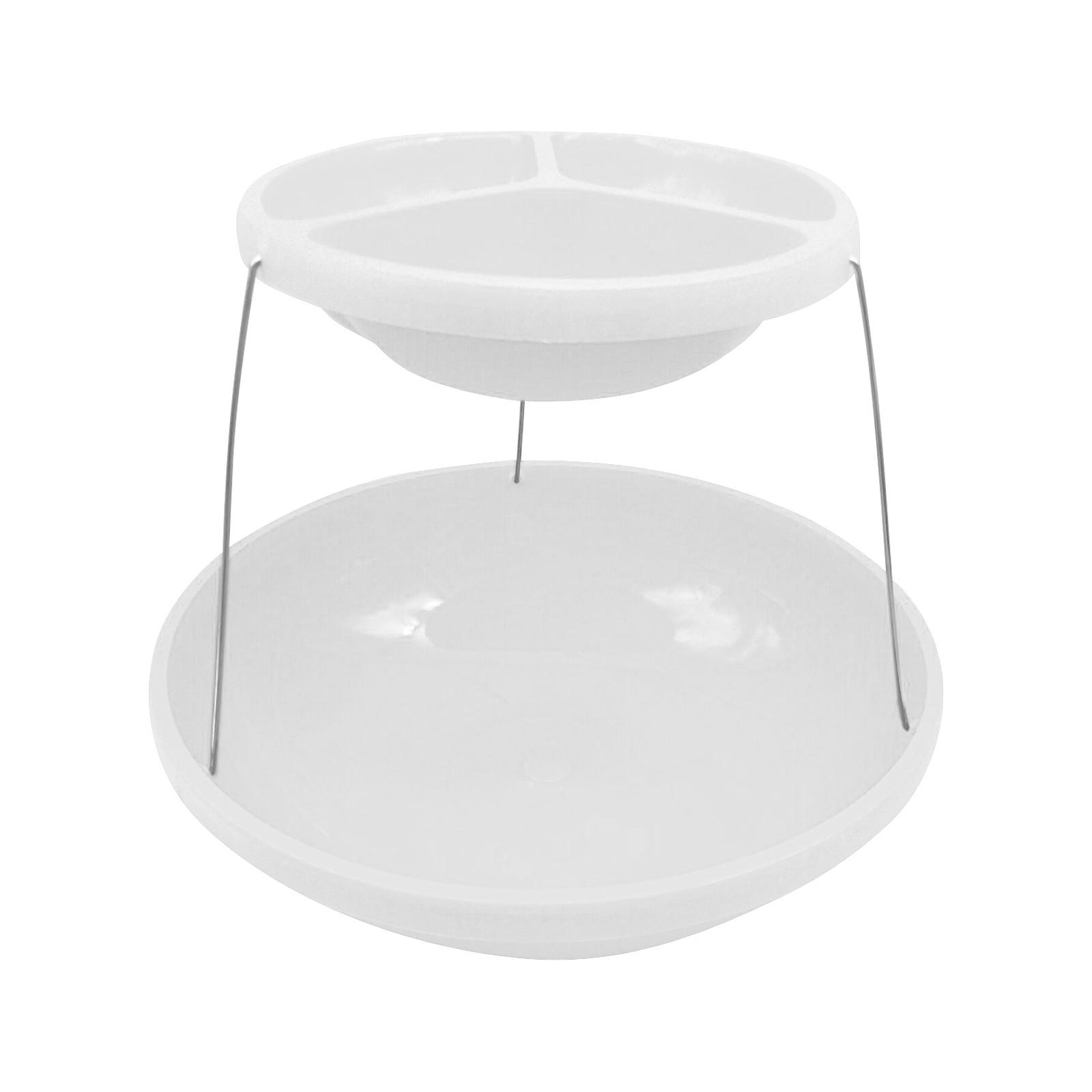 Party Bowl 2 Tier Decorative Plastic Bowls For Serving Snacks And Fruit