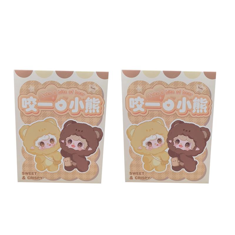 

Yooki V4 Серія Take A Bit Of Bear Сліпа коробка Вінілові плюшеві іграшки Брелок Підвіска для рюкзака Прикраса Лялька Містері бокс Дитячі подарунки Random 2 pcs