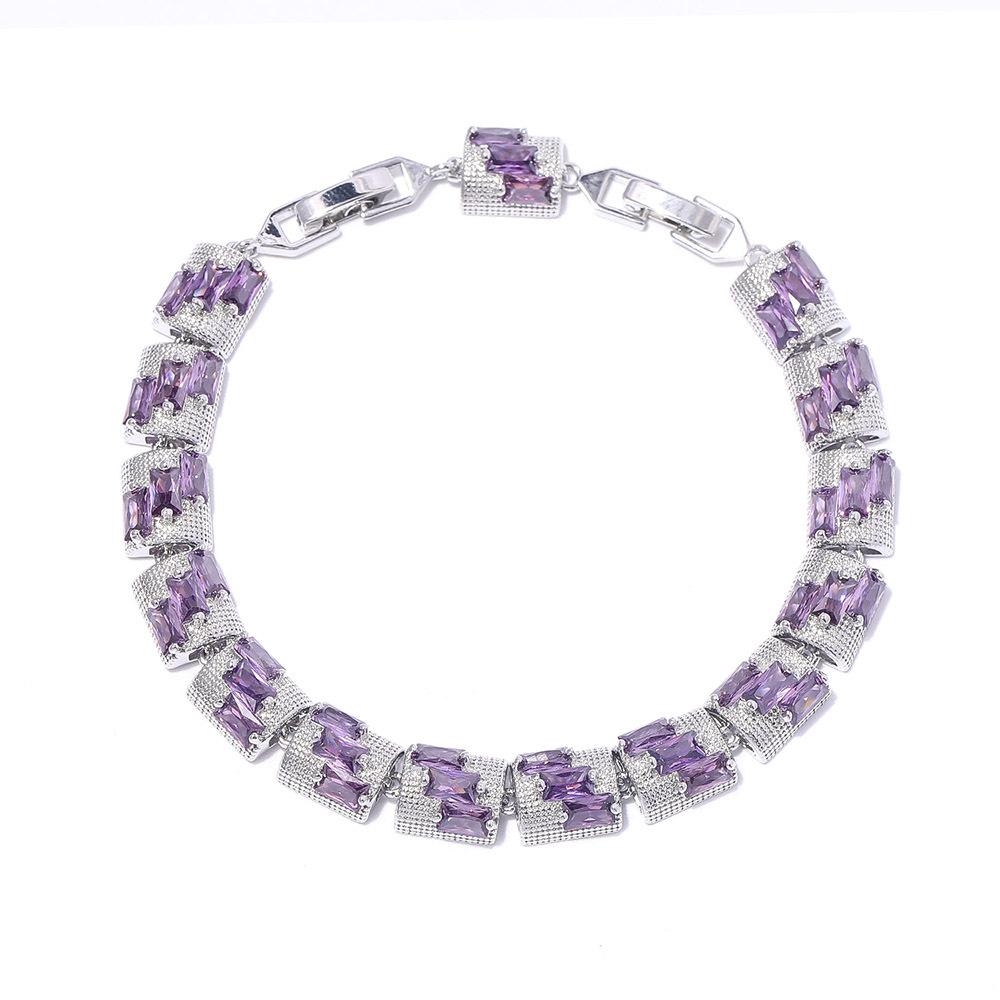 Summer Geometric Personality Zircon Bracelet Universal, Between The Name Aid Temperament Bracelet