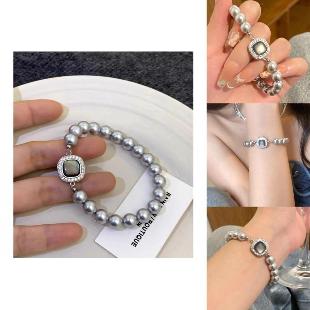 Geometric Pearl Bracelet For Women Elegant And High-end Light Luxury Fashion