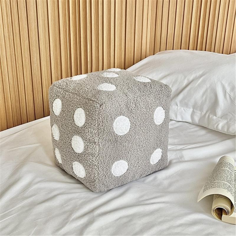 Large Plushes Dices Pillow Cushion Soft Comfortable Back Support for Sofa Bedroom Living Room