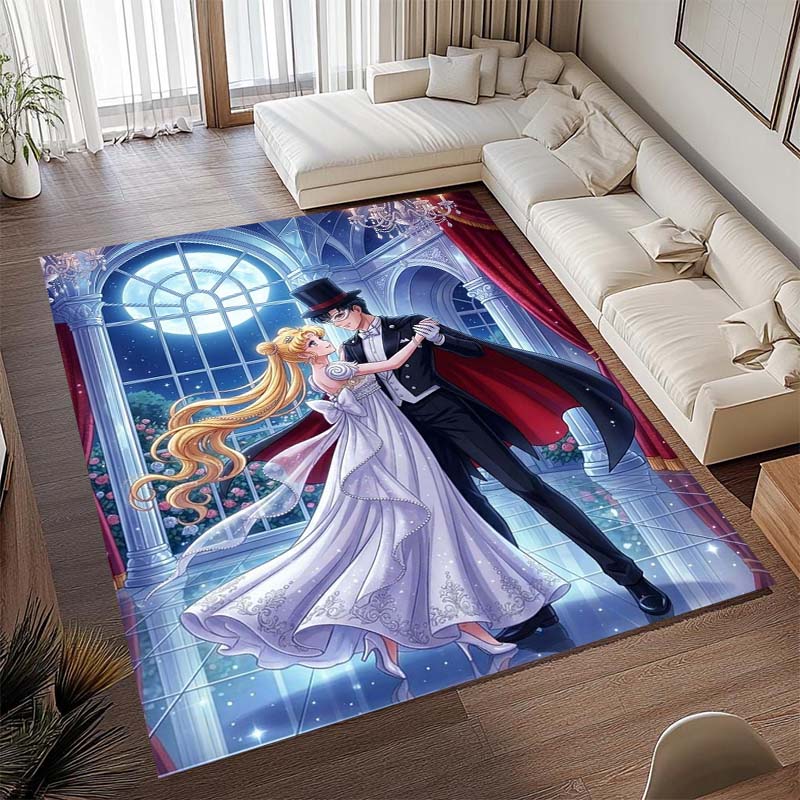Diese beliebte Spielmatte im Anime-Design mit Pretty Guardian Sailor Moon besteht aus bequemem, weichem, dickem und rutschfestem Flan