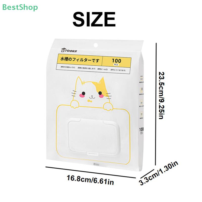 100Pcs Kitchen Sink Disposable FilterMesh Sewer Garbage Filter Meal Residue Pool Mesh Bag Sink Garbage Net