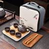 Changqi Portable Purple Clay Travel Tea Set