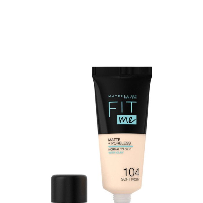 Foundation - Maybelline - Fit Me - 104 Soft Ivory - 30ml - Normal To Oily Skin