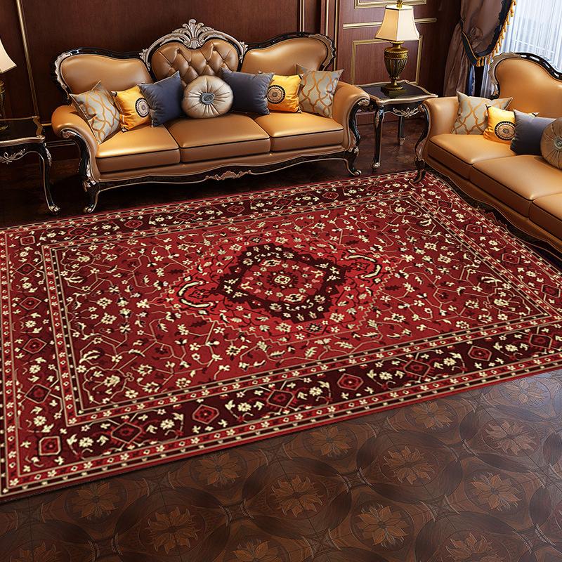 Crystal Pile Bohemian Ethnic Style Living Room Bedroom Sofa Coffee Table Home Fashion Non-slip Carpet