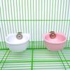 Hangable Ceramic Hamster Squirrel Food Feeder Small Pets Water Drinking Bowl Food Bowl Pets Hamster Cage Product Accessories