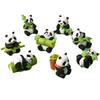 Auto Ornament Niedliche Kleine Panda Figur Auto Mittelkonsolenbildschirm Armaturenbrett Dekoration Mikro Landschaft DIY Zubehör