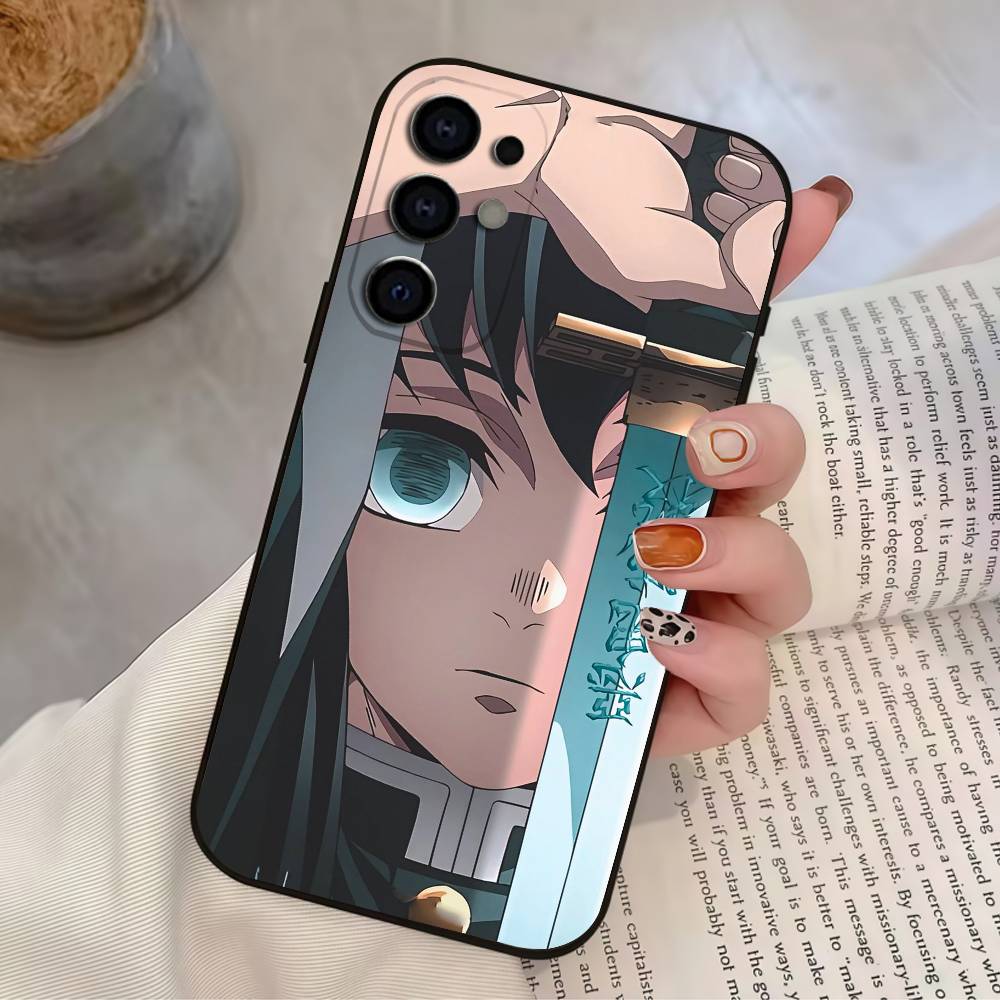 M-Muichiro ANIME T-Tokito Phone Case For Samsung S25,S24,S21,S22,S23,S30,Ultra,S20,Plus,Fe,Lite,Soft Black Cover