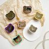 Mobile Phone Mirror Sticker Cute Bear Desktop Bracket Back Sticker Airbag Retractable Wind Portable Body Mirror