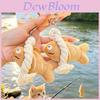 Small Fish Dried Plush Keychain With Soft Material For Gift And Bag Decor