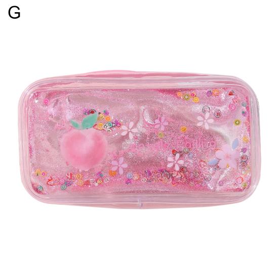 Durable Pen Bag Decorative Portable PVC Pencil Case Pen Bag Cosmetics Storage Pouch