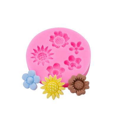 1 ks silikónová forma s motívom sedmokrásky DIY kvetinová živica na puzdro na telefón šnúrka do vlasov spona do vlasov forma na šperky čokoládová torta silikónová forma