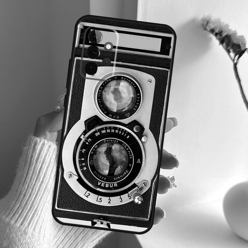 

Retro Nostalgia Camera Case For Samsung Galaxy A16 A26 A36 A56 A55 A35 A15 A54 A34 A14 A52 A32 A12 A13 A33 A53 A17 Samsung A22 5G