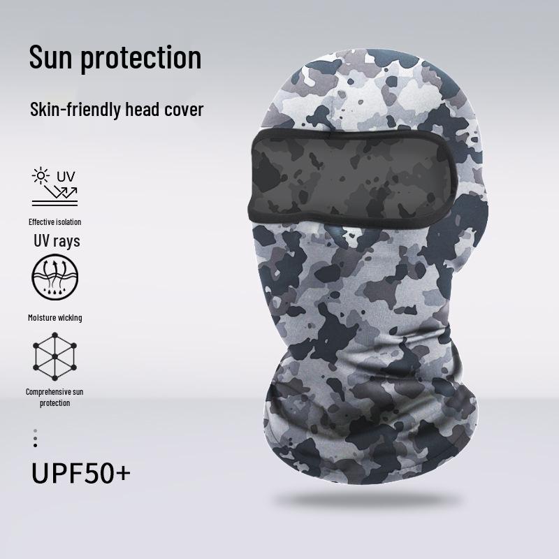 Atmungsaktive Sommer-Gesichtsmaske: Sonnencreme Sturmhaube für Radfahren, Klettern, Motorradfahren und Outdoor-Sportarten